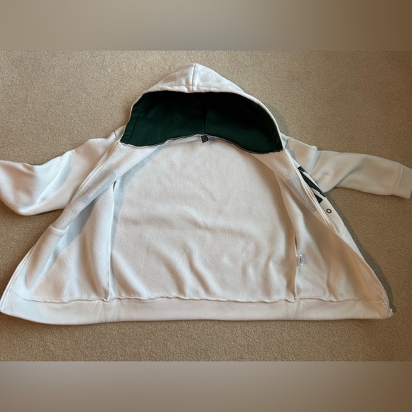 Men’s White 'Brooklyn New York' Sweatshirt Hoodie Size Large - Picture 12 of 12